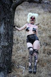 Courtney Stodden as a topless evil clown Courtney Stodden as a topless evil clown