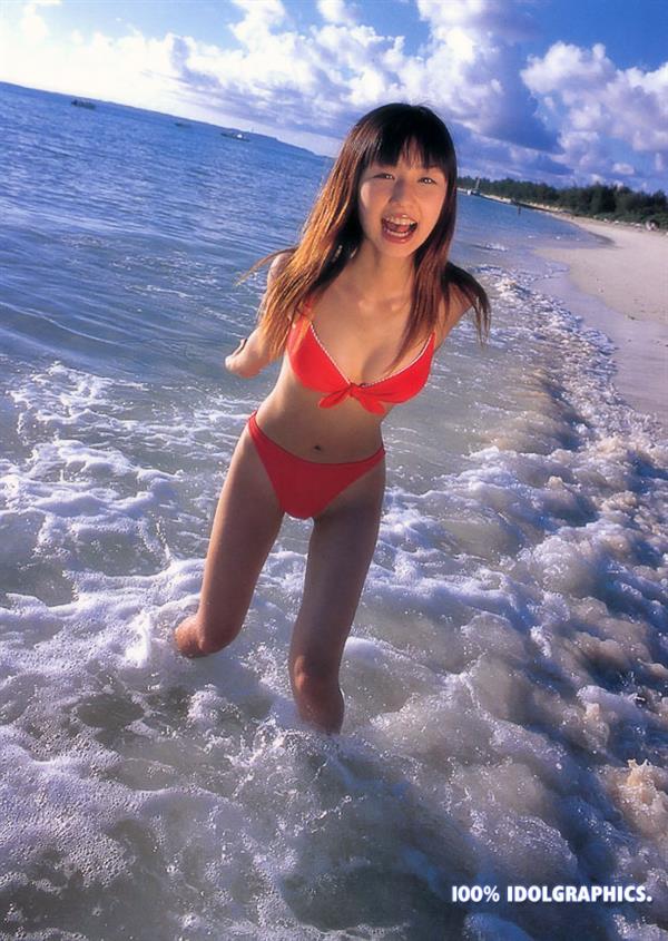 Yuko Ogura in a bikini