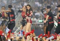 Selena Gomez performing at Thanksgiving NFL show