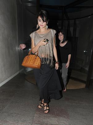 Selena Gomez enjoys a night out at Nobu restaurant in London on July 5, 2011