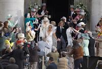 Olivia Wilde on the set for the movie Rush on April 2, 2012