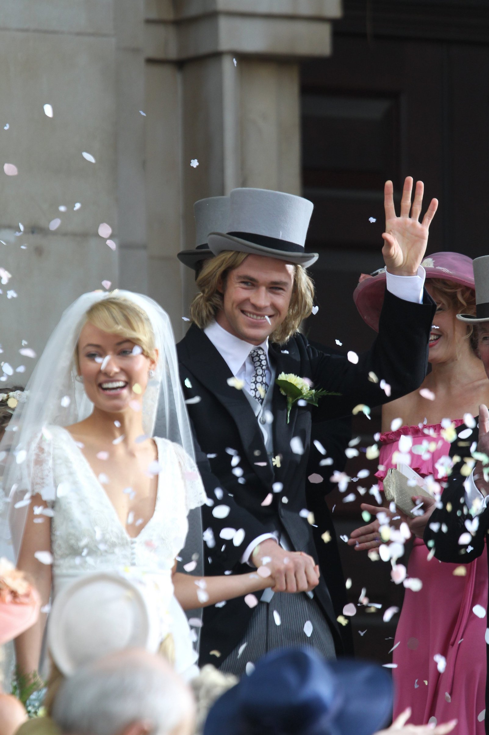 Olivia Wilde on the set for the movie Rush on April 2, 2012