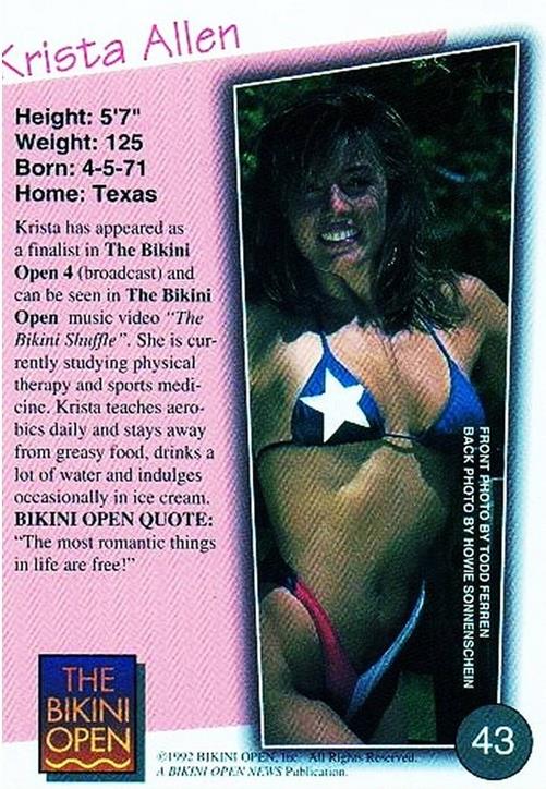 Krista Allen in a bikini