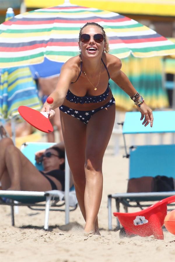 Ilary Blasi in a bikini
