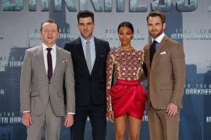Zoe Saldana Star Trek Into Darkness' Premiere on April 29, 2013 