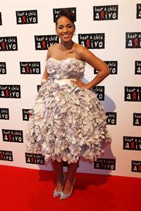 Alicia Keys at the Keep a Child Alive Black Ball event in London on May 26, 2010