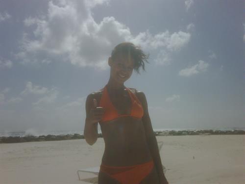 Amelle Berrabah bikini candids Barbados Jan 5, 2010 