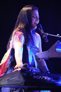 Amy Lee performing live at the Hard Rock Cafe in Hollywood Florida on January 17, 2012