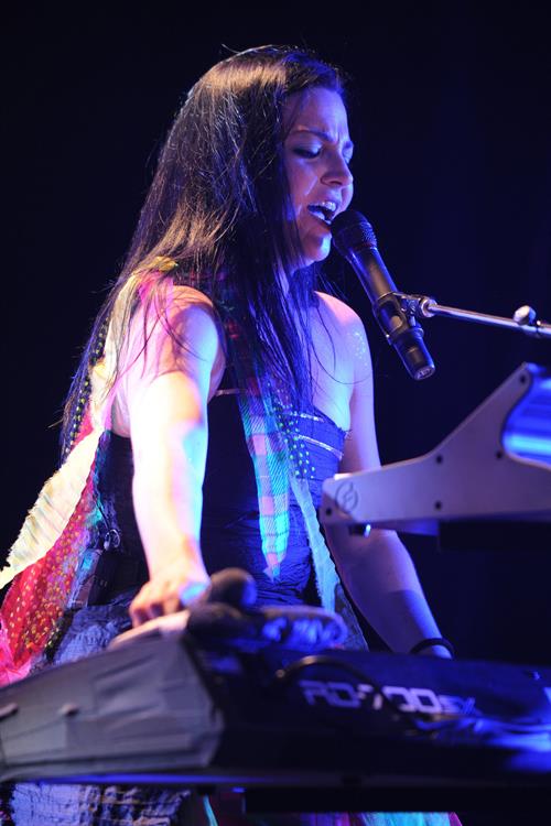 Amy Lee performing live at the Hard Rock Cafe in Hollywood Florida on January 17, 2012