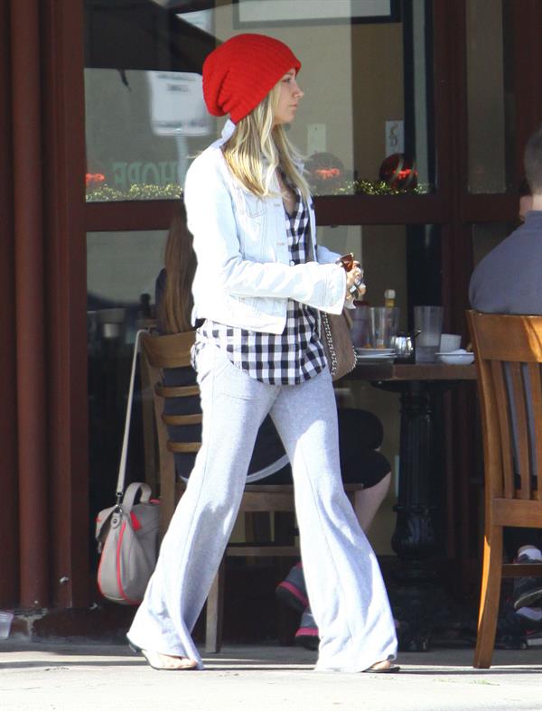 Ashley Tisdale leaving Kings Road Cafe in Studio City 12/9/12 