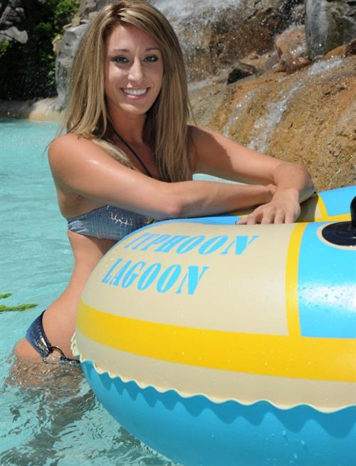 Anna Gilligan in a bikini