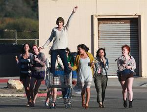 Taylor Swift filming a music video in Malibu 2/11/13 