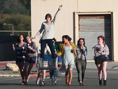 Taylor Swift filming a music video in Malibu 2/11/13 