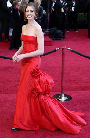 Anne Hathaway 83rd annual Academy Awards in Hollywood on February 27, 2011