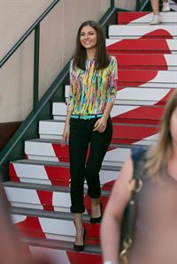 Victoria Justice makes a visit to Extra at The Grove in Los Angeles on March 4, 2013