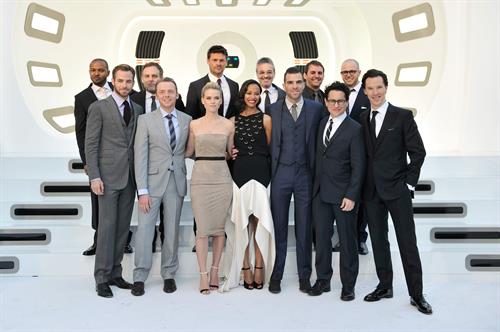 Zoe Saldana attends the 'Star Trek Into Darkness' UK Premiere at the Empire Leicester Square in London