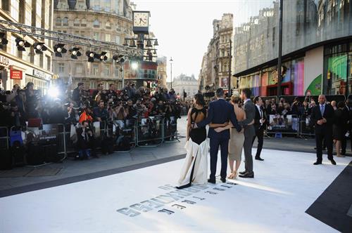 Zoe Saldana attends the 'Star Trek Into Darkness' UK Premiere at the Empire Leicester Square in London