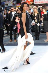 Zoe Saldana attends the 'Star Trek Into Darkness' UK Premiere at the Empire Leicester Square in London
