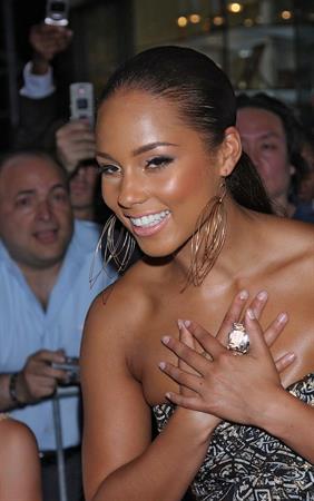 Alicia Keys attends the We Are Together premiere in New York on June 12, 2008