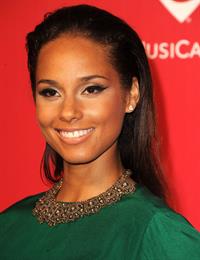 Alicia Keys 2012 Musicares Person of the Year Gala in Los Angeles on February 10, 2012
