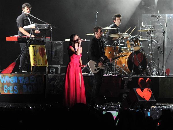 Selena Gomez performing in Montevideo Uruguay on February 11, 2012 