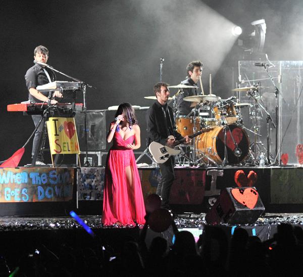 Selena Gomez performing in Montevideo Uruguay on February 11, 2012 