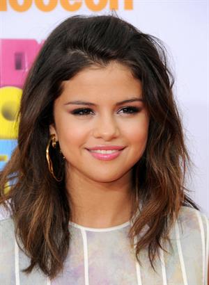 Selena Gomez at Nickelodeons 24th annual Kids Choice Awards at Galen center on April 2, 2011 