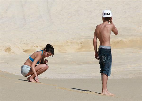 Selena Gomez on vacation in Mexico on December 7, 2011