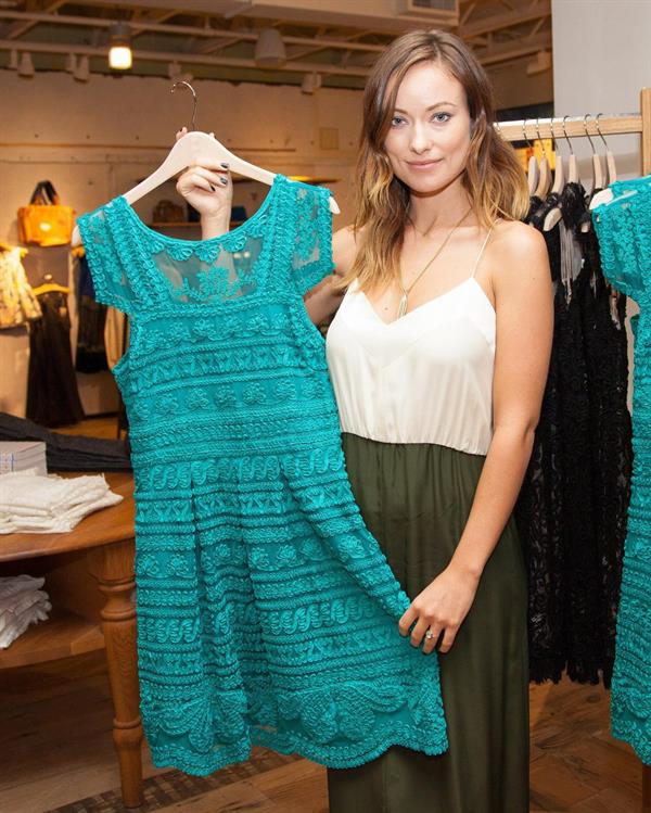 Olivia Wilde Anthropologie Collection Launch in Los Angeles - October 21, 2013