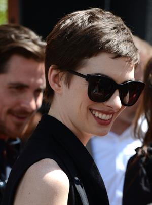 Anne Hathaway Christopher Nolan immortalized with hand and footprint ceremony on July 7, 2012