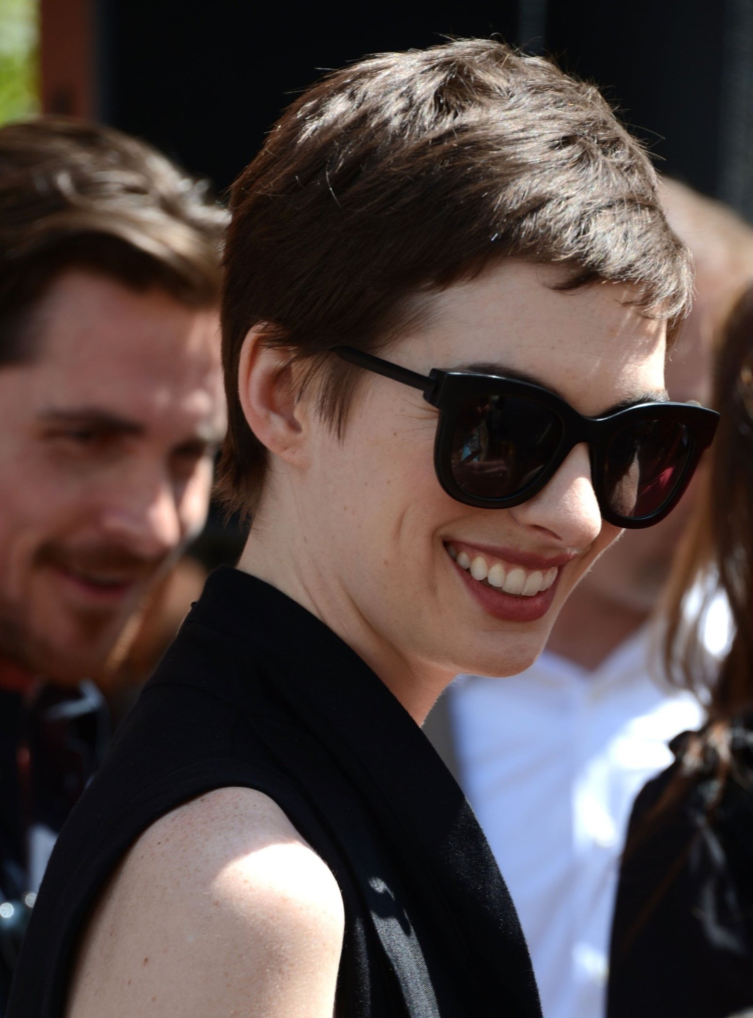 Anne Hathaway Christopher Nolan immortalized with hand and footprint ceremony on July 7, 2012