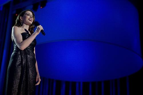 Anne Hathaway hosts the Nobel Peace Prize concert in Oslo on December 11, 2010