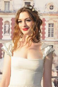 Anne Hathaway White Fairy Tale Love Ball in Paris on July 5, 2011