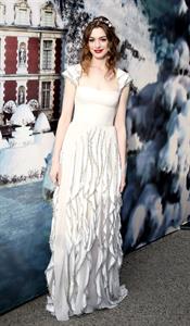 Anne Hathaway White Fairy Tale Love Ball in Paris on July 5, 2011