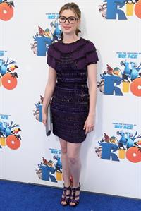 Anne Hathaway attending the Rio Los Angeles premiere on April 10, 2011