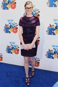 Anne Hathaway attending the Rio Los Angeles premiere on April 10, 2011