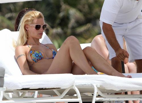 Michelle Hunziker in a bikini