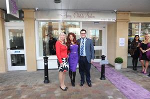 Amy Childs launching her Salon at Unit 1 Wilsons Corner in Brentwood on November 24, 2011