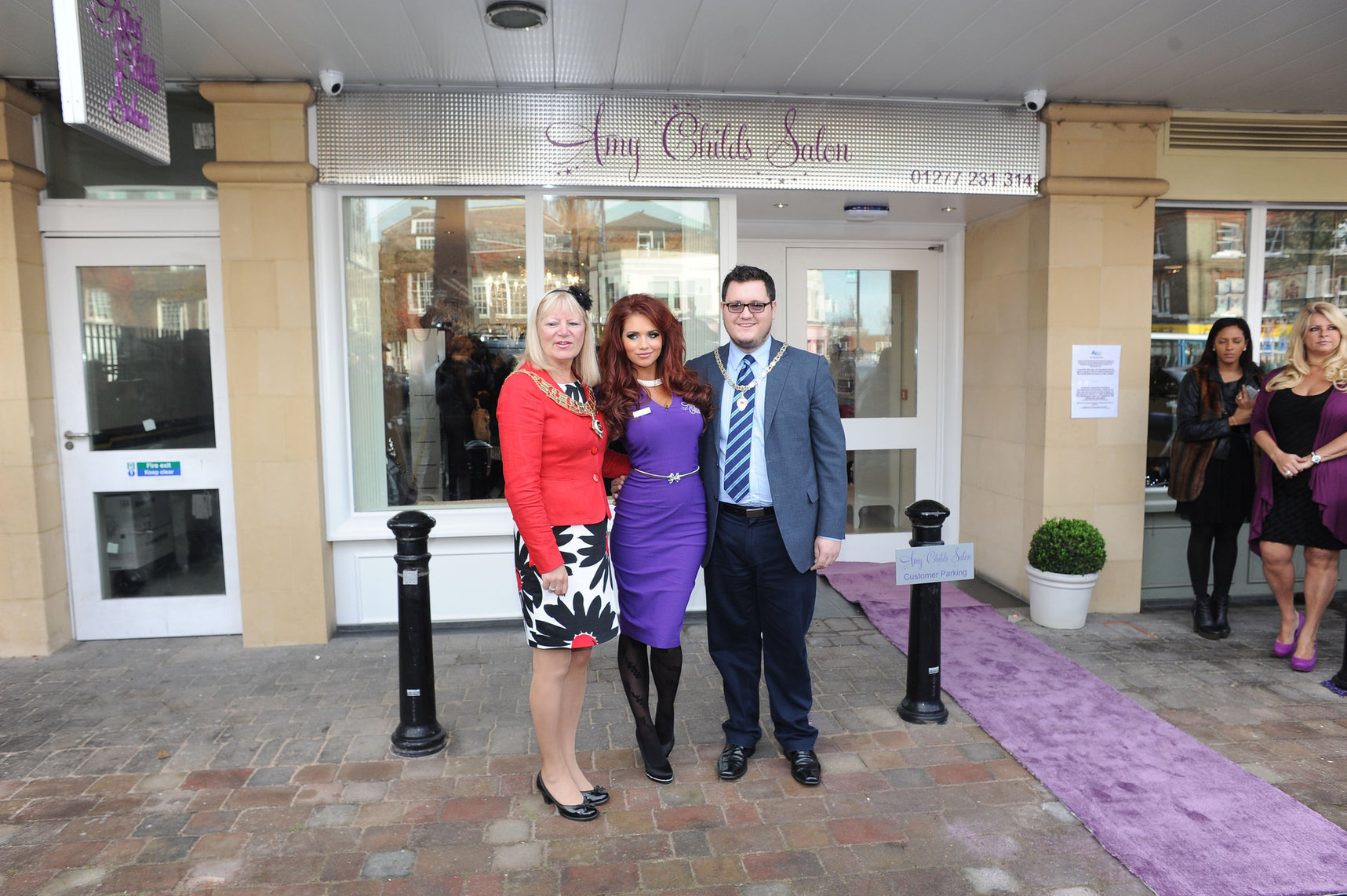 Amy Childs launching her Salon at Unit 1 Wilsons Corner in Brentwood on November 24, 2011
