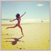 Melita Toniolo in a bikini