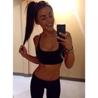 Kylie Rae in Yoga Pants taking a selfie