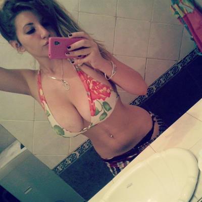 Anonymous in a bikini taking a selfie