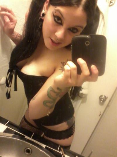 Anonymous in lingerie taking a selfie