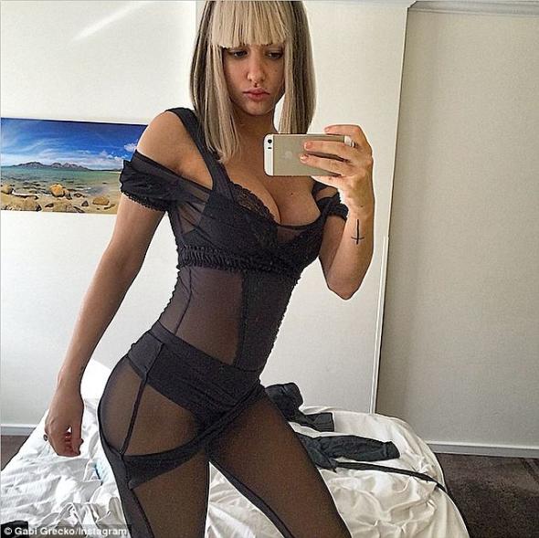 Gabi Grecko in lingerie