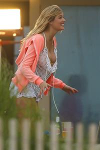 Kate Upton on the set of 'The Other Woman' in NY on June 6, 2013