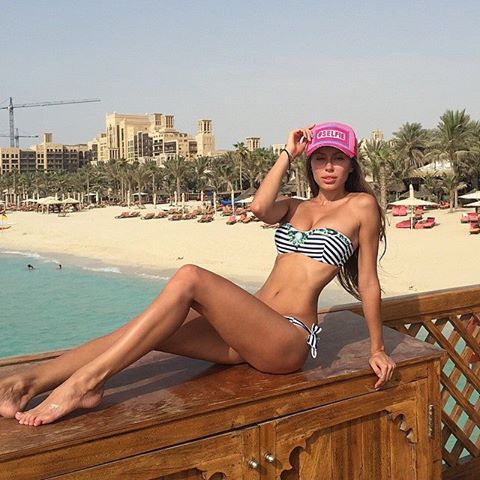 Galinka Mirgaeva in a bikini