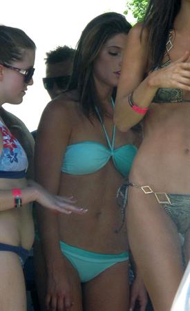 Ashley Greene hosts a pool party at the Wet Republic on August 7, 2010 in Las Vegas, Nevada