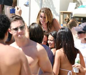 Ashley Greene hosts a pool party at the Wet Republic on August 7, 2010 in Las Vegas, Nevada