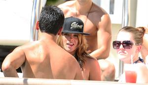 Ashley Greene hosts a pool party at the Wet Republic on August 7, 2010 in Las Vegas, Nevada