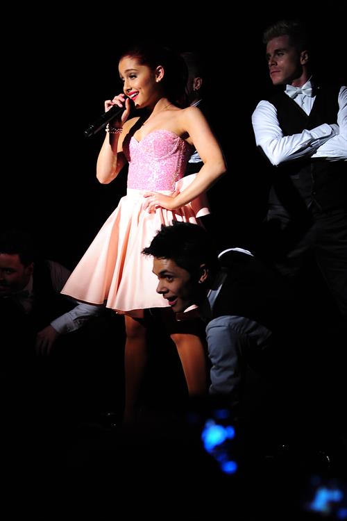Ariana Grande Pictures Ariana Grande performs at the Roxy West Hollywood on February 19, 2012